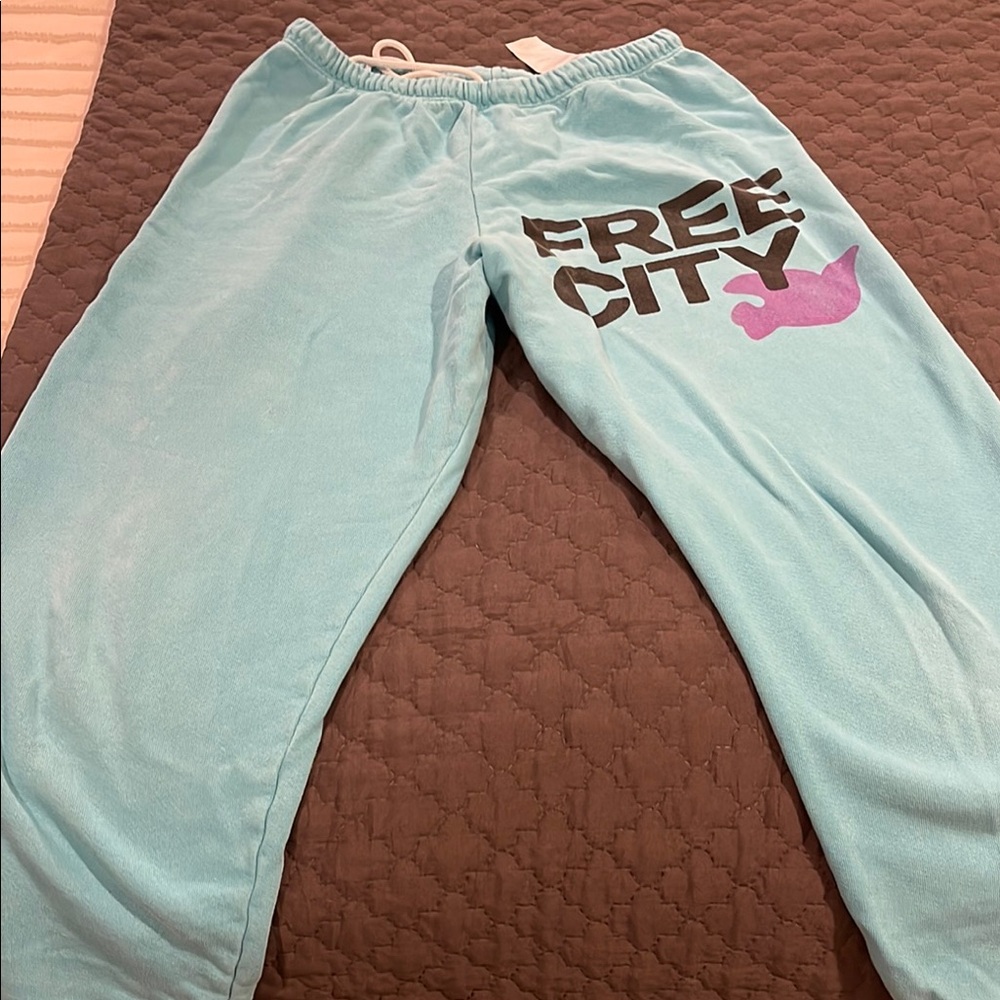 Free City Light Blue Pants
